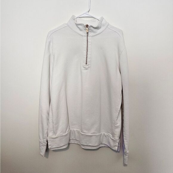 Good Man White 1/4 Zip Sweater - Picture 1 of 7